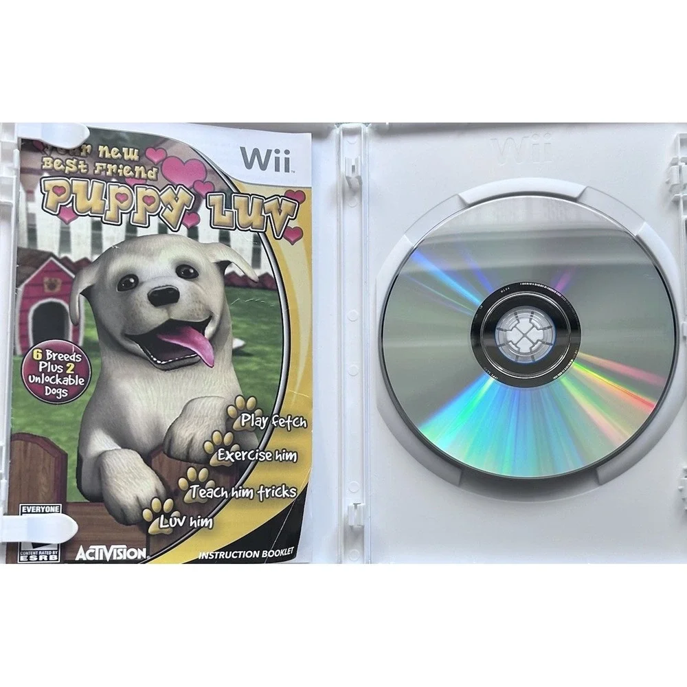 Puppy Luv Nintendo Wii, 2007 Complete With Manual Tested & Works